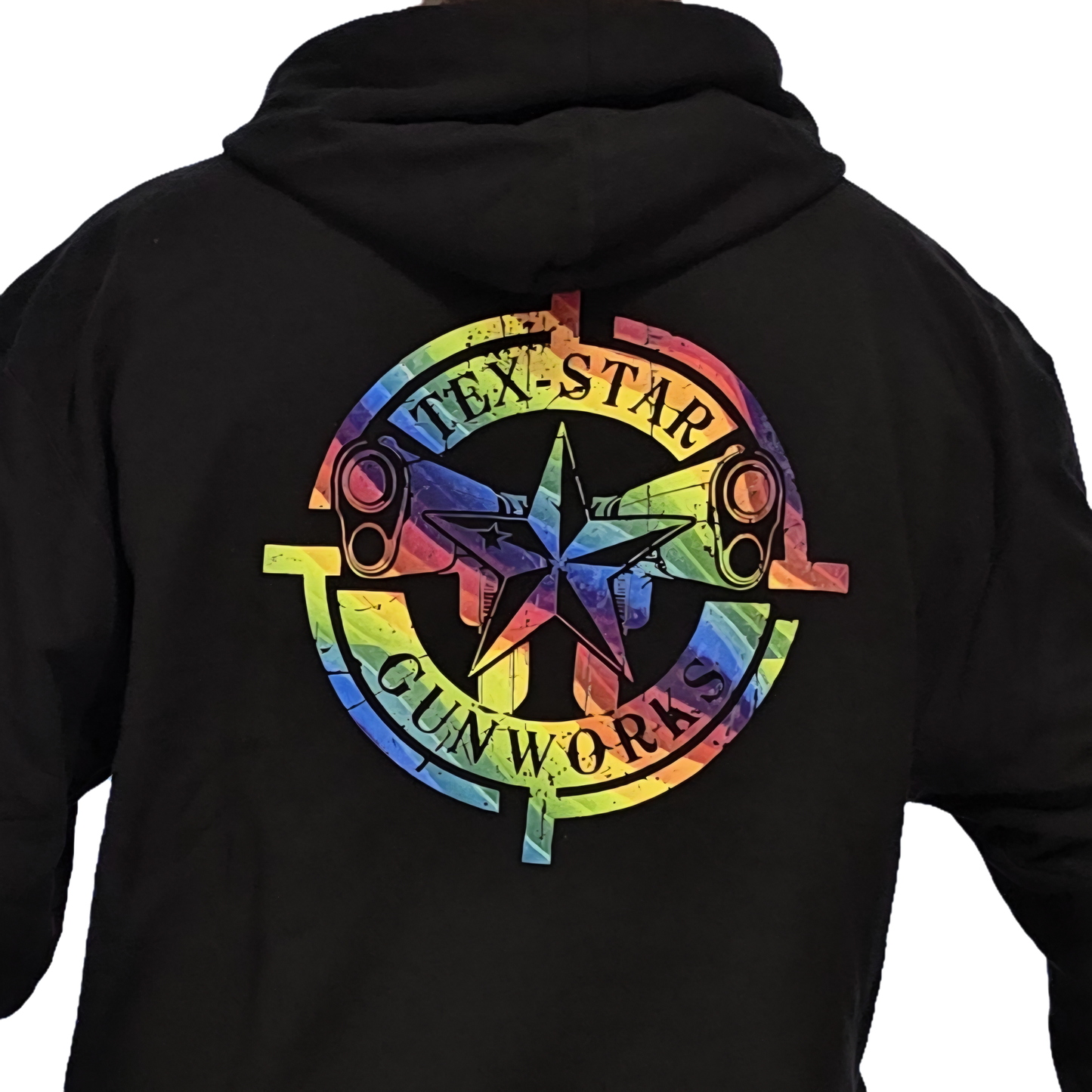 Hoodie (Black w/Rainbow Logo)