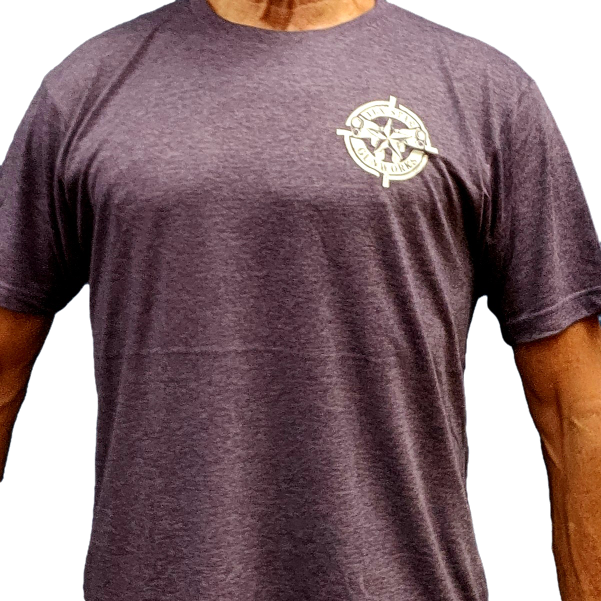 Short Sleeve Tee (Heather Mauve w/White Logo)