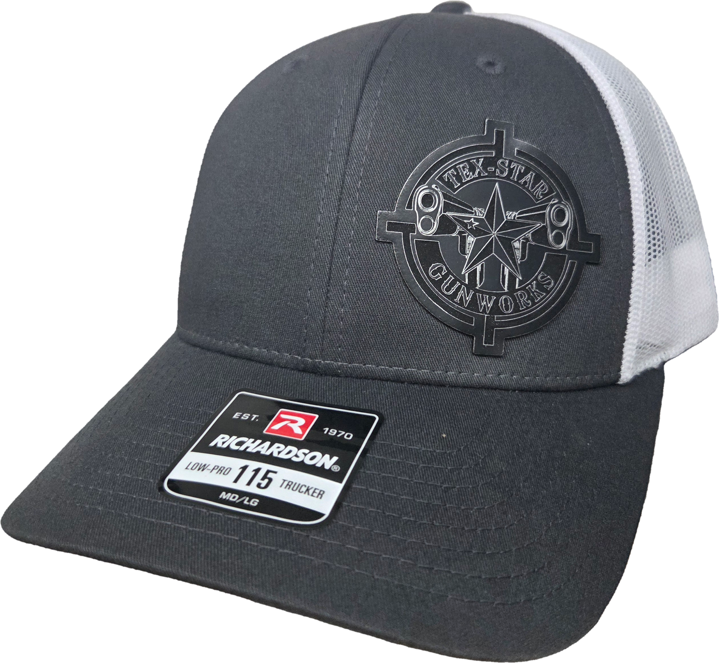 Adjustable Cap (Black/White w Blackened Logo)