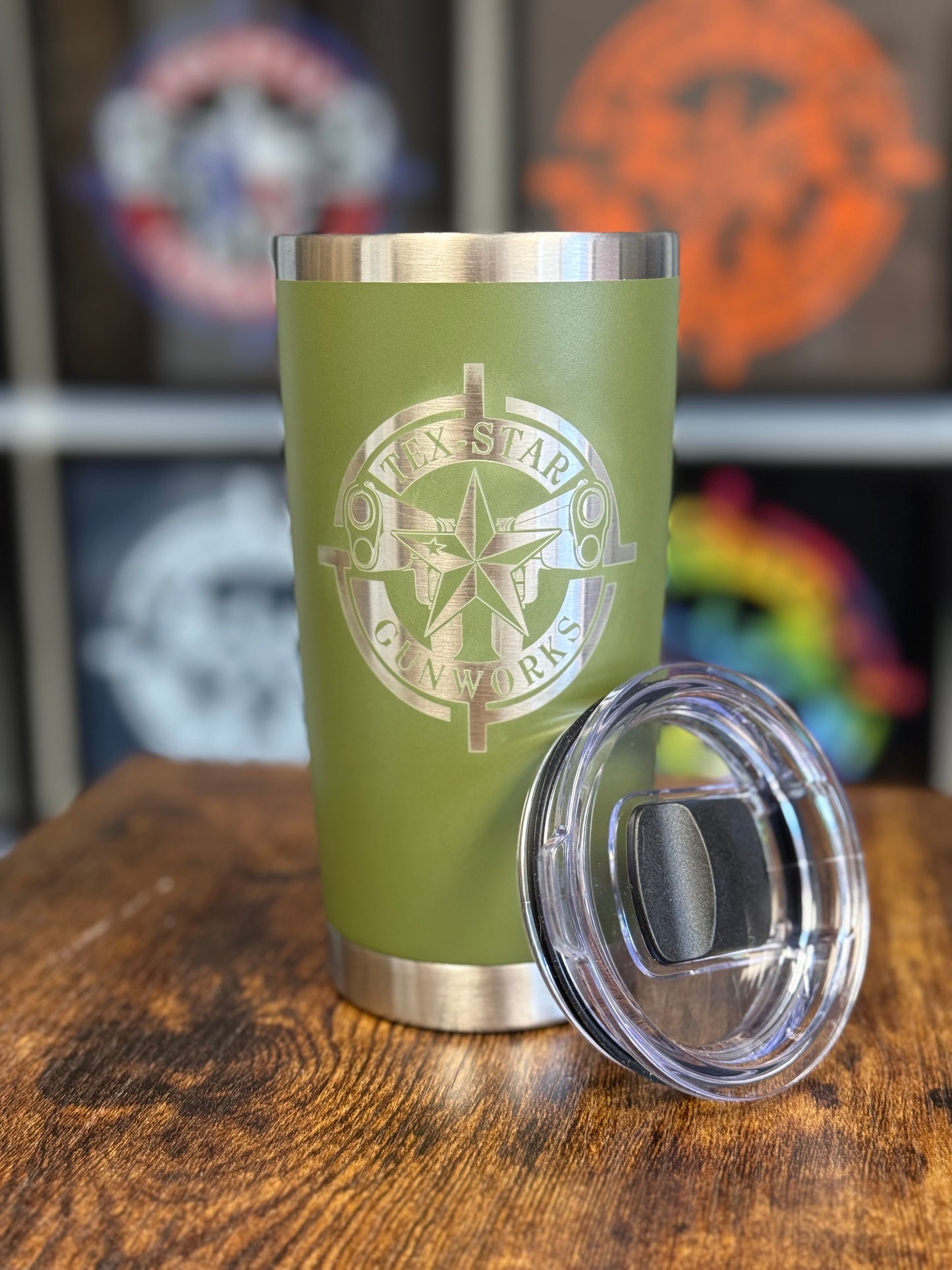 Tumbler (Green/ w Silver Logo)