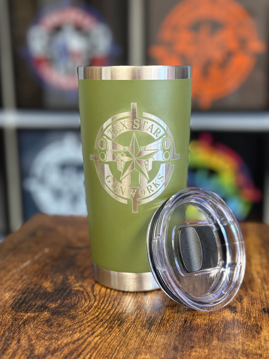 Tumbler (Green/ w Silver Logo)