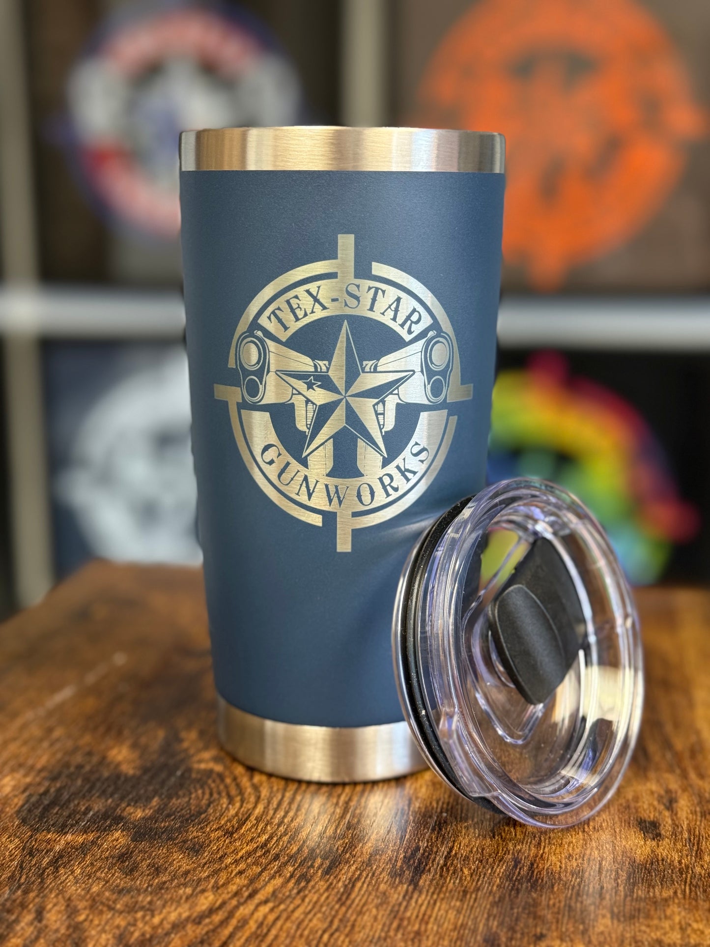 Tumbler (Blue/ w Pewter Logo)