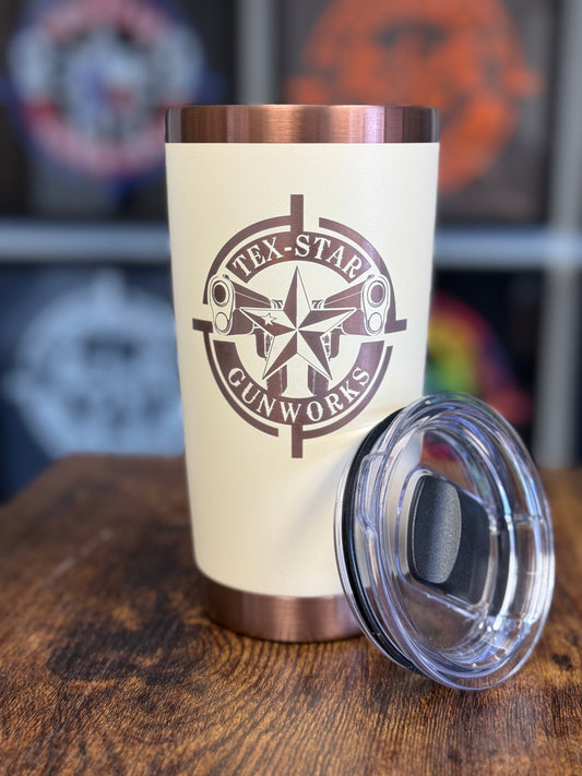 Tumbler (Biege/ w Pewter Logo)