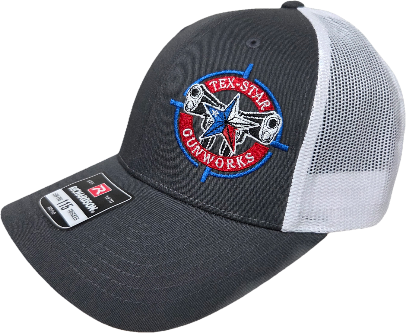 Adjustable Cap (Dark Gray & White/RWB Embroidered Logo)