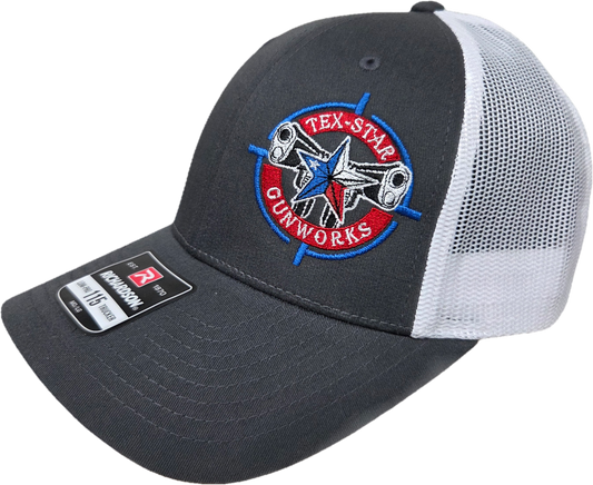Adjustable Cap (Dark Gray & White/RWB Embroidered Logo)