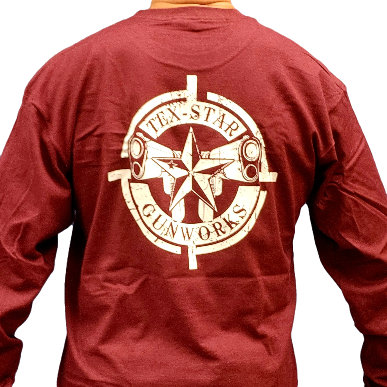 Long-Sleeve Tee (Maroon w/White Logo)