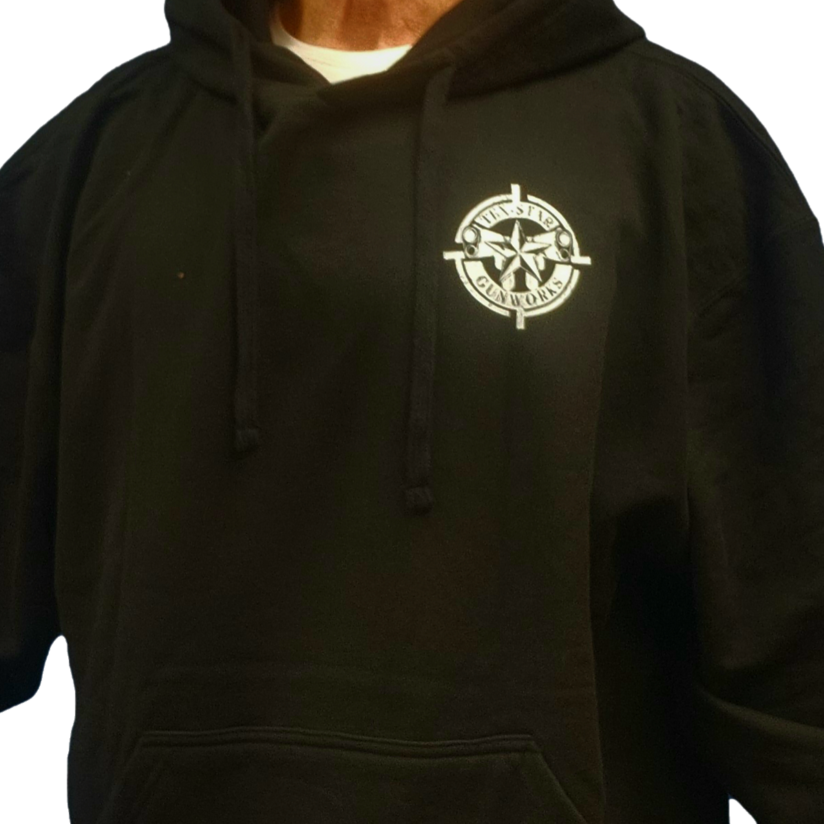 Hoodie (Black w/White Logo)
