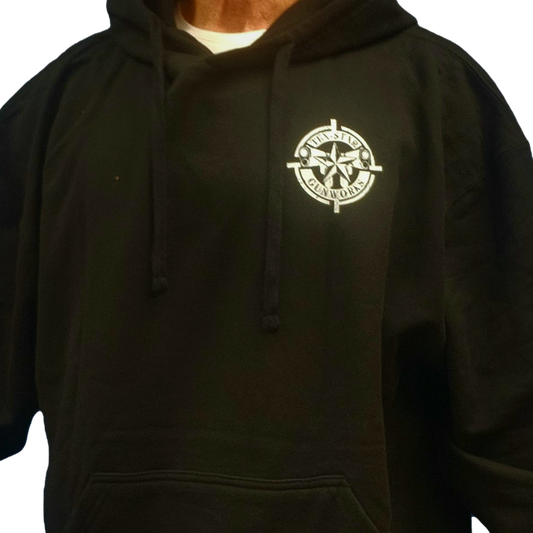 Hoodie (Black w/White Logo)