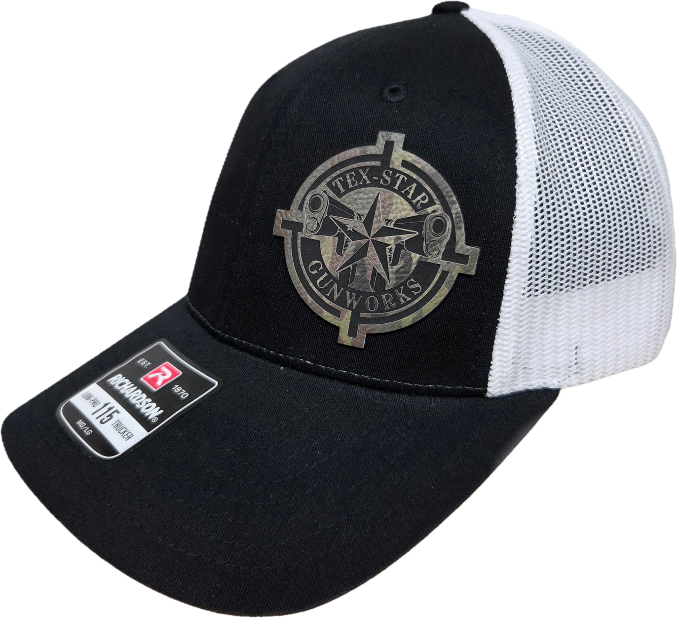 Adjustable Cap (Black & White/Camo Logo)