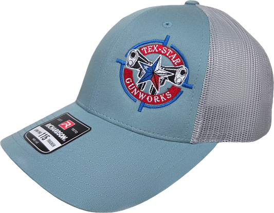 Adjustable Cap (Frost Blue & Gray/RWB Embroidered Logo)