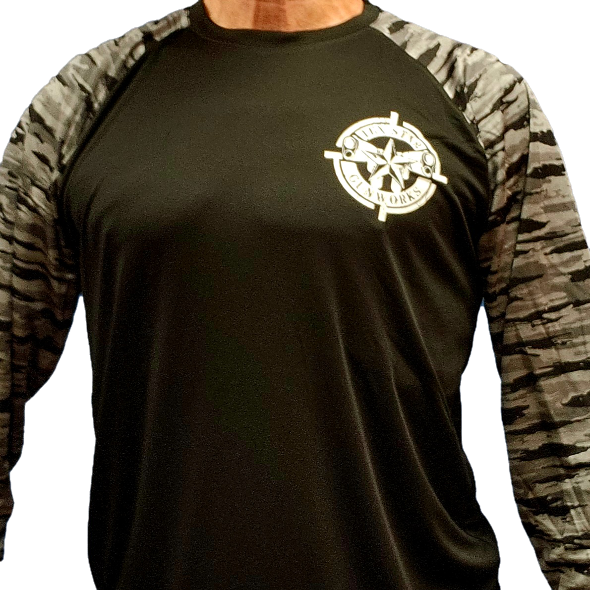 Sport-Tek Long Sleeve Sports Jersey (Black Tiger)