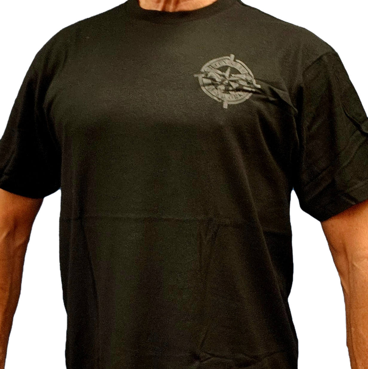 Short Sleeve Tee (Black w/Black Logo)