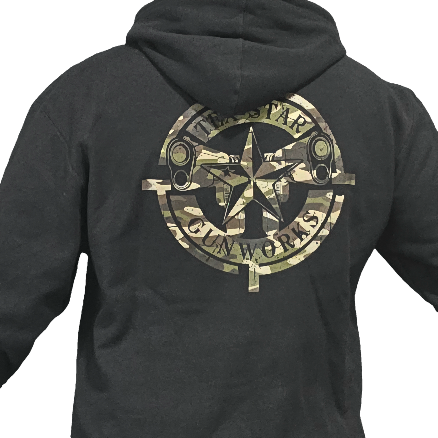 Hoodie (Black w/Camo Logo)
