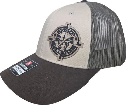 Adjustable Cap (Tri-Color Tan/Loden/Brown /w Black Logo)