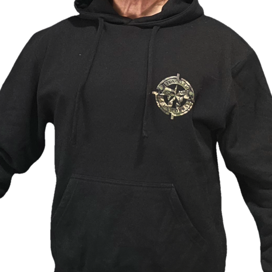 Hoodie (Black w/Camo Logo)