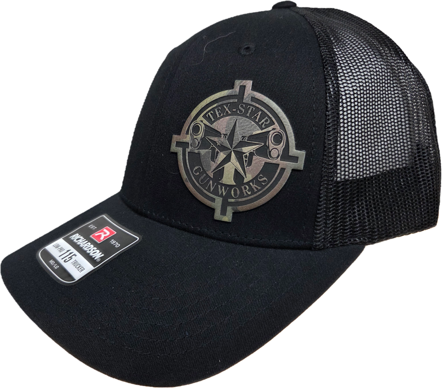 Adjustable Cap (Black/Camo Logo)