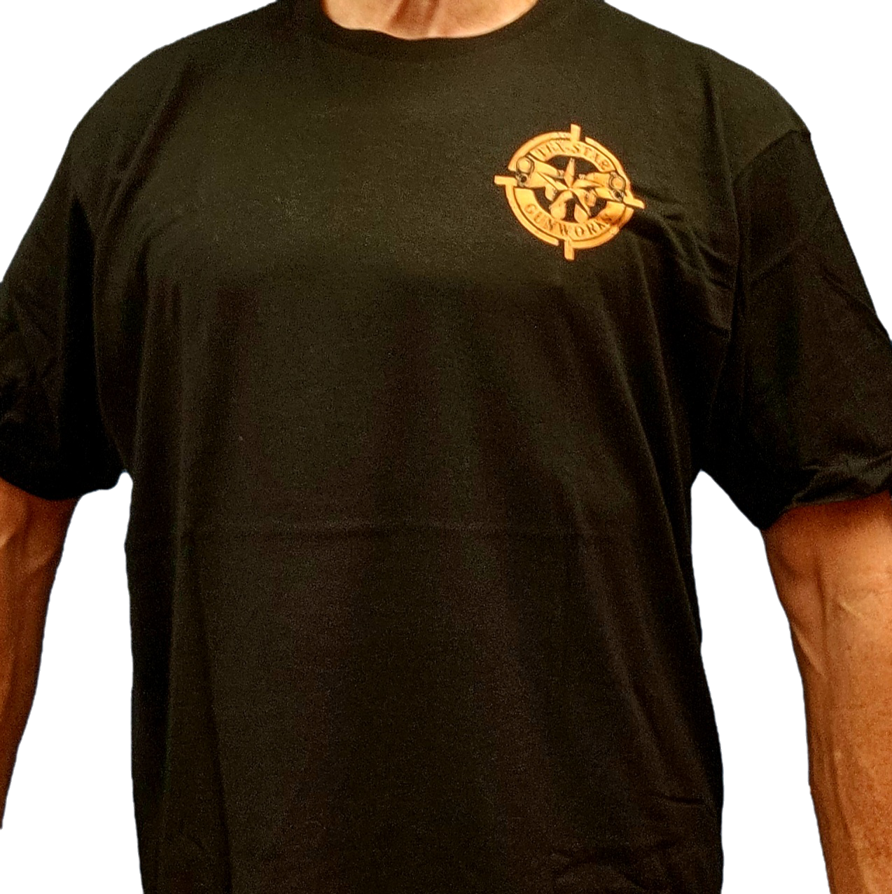 Short Sleeve Tee (Black w/Orange Logo)