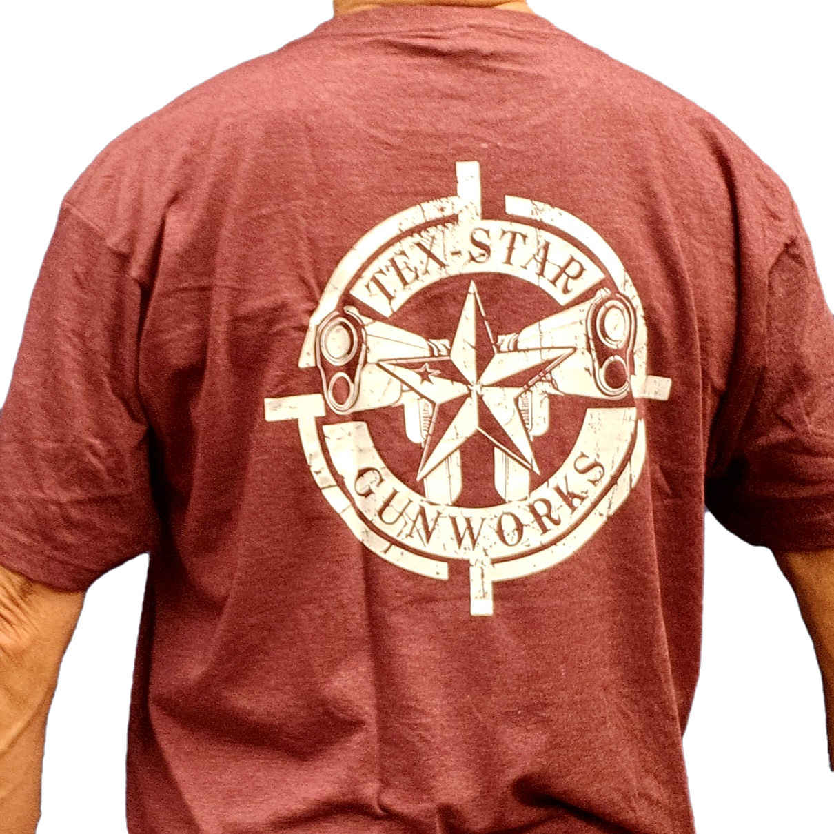 Short Sleeve Tee (Heather Maroon w/White Logo)