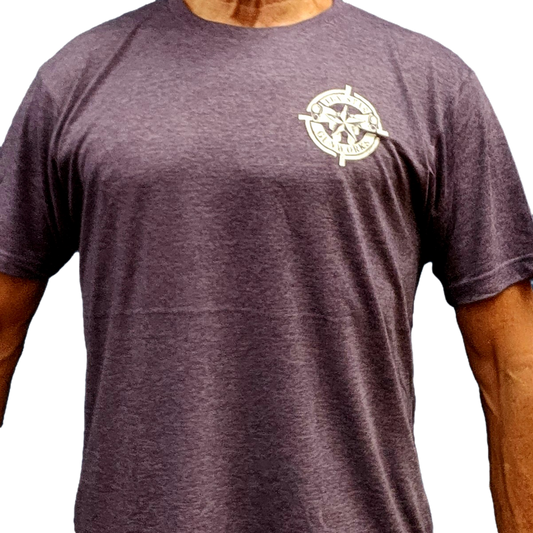 Short Sleeve Tee (Heather Mauve w/White Logo)