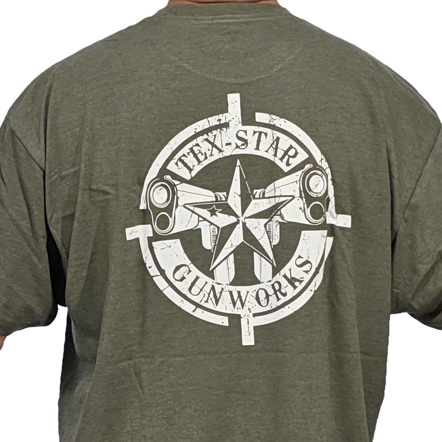 Short Sleeve Tee (Army Green w/White Logo)
