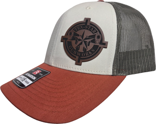 Adjustable Cap (Cream/Loden/Dark Orange/w Brown Logo)