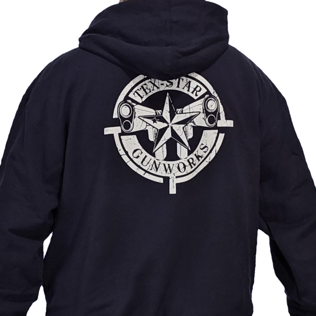 Hoodie (Dark Blue w/White Logo)