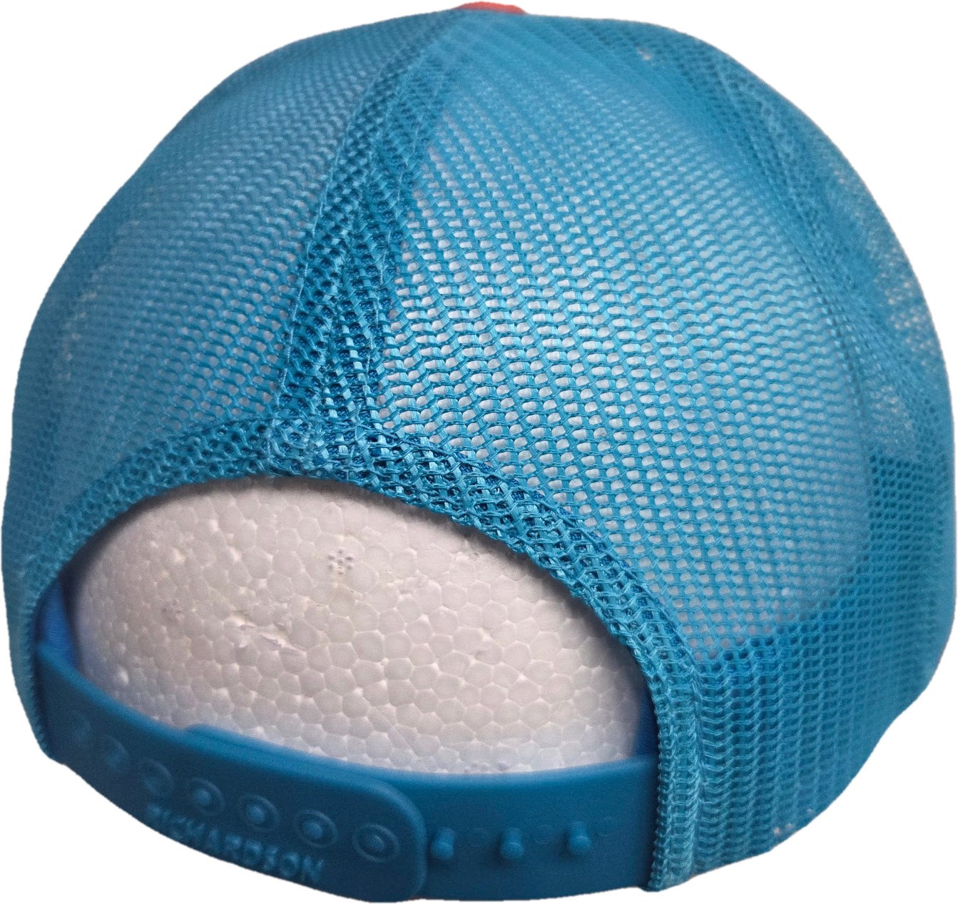 Adjustable Cap (White/Hawaiian Blue/Pale Orange/w Brown Logo)