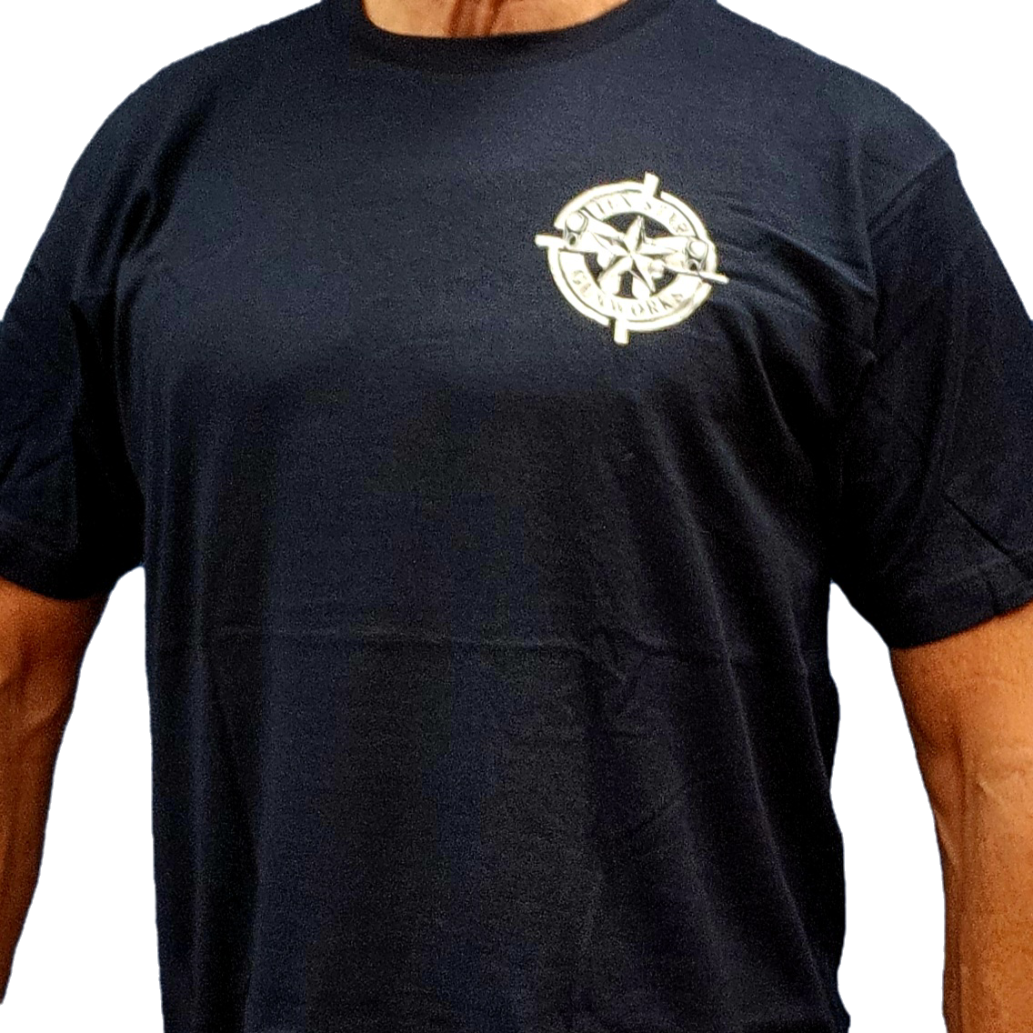 Short Sleeve Tee (Black w/White Logo)