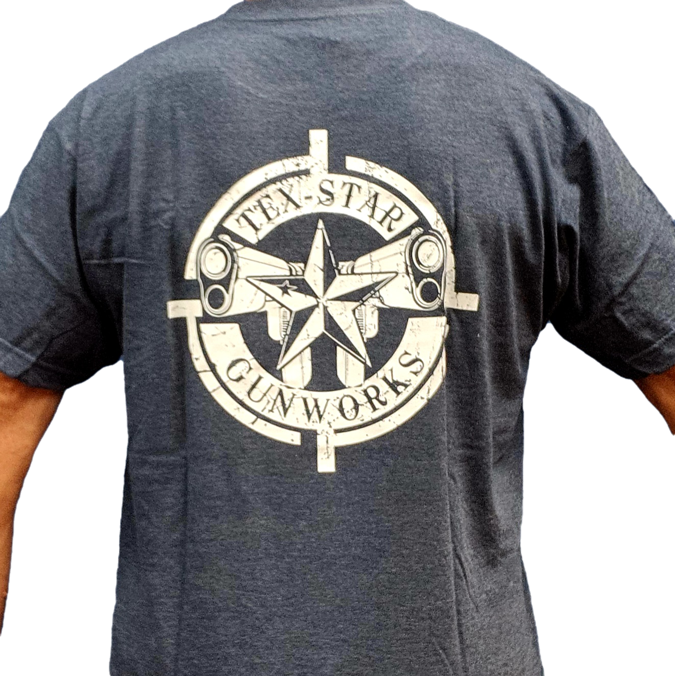 Short Sleeve Tee (Heather Blue w/White Logo)