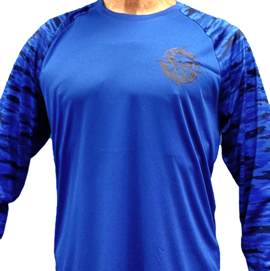 Sport-Tek Long Sleeve Sports Jersey (Azure Tiger)