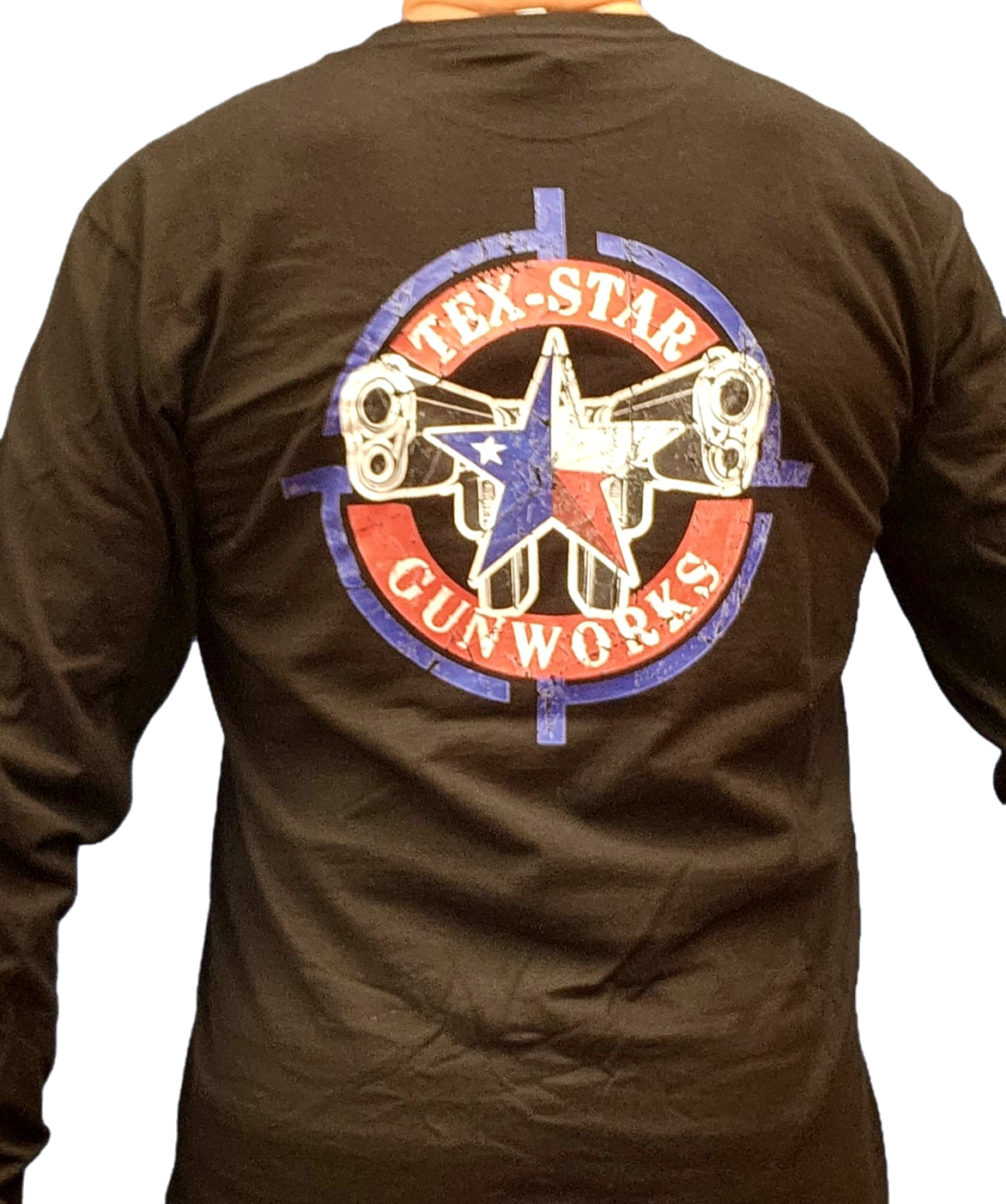 Long-Sleeve Tee (Black w/RWB Logo)