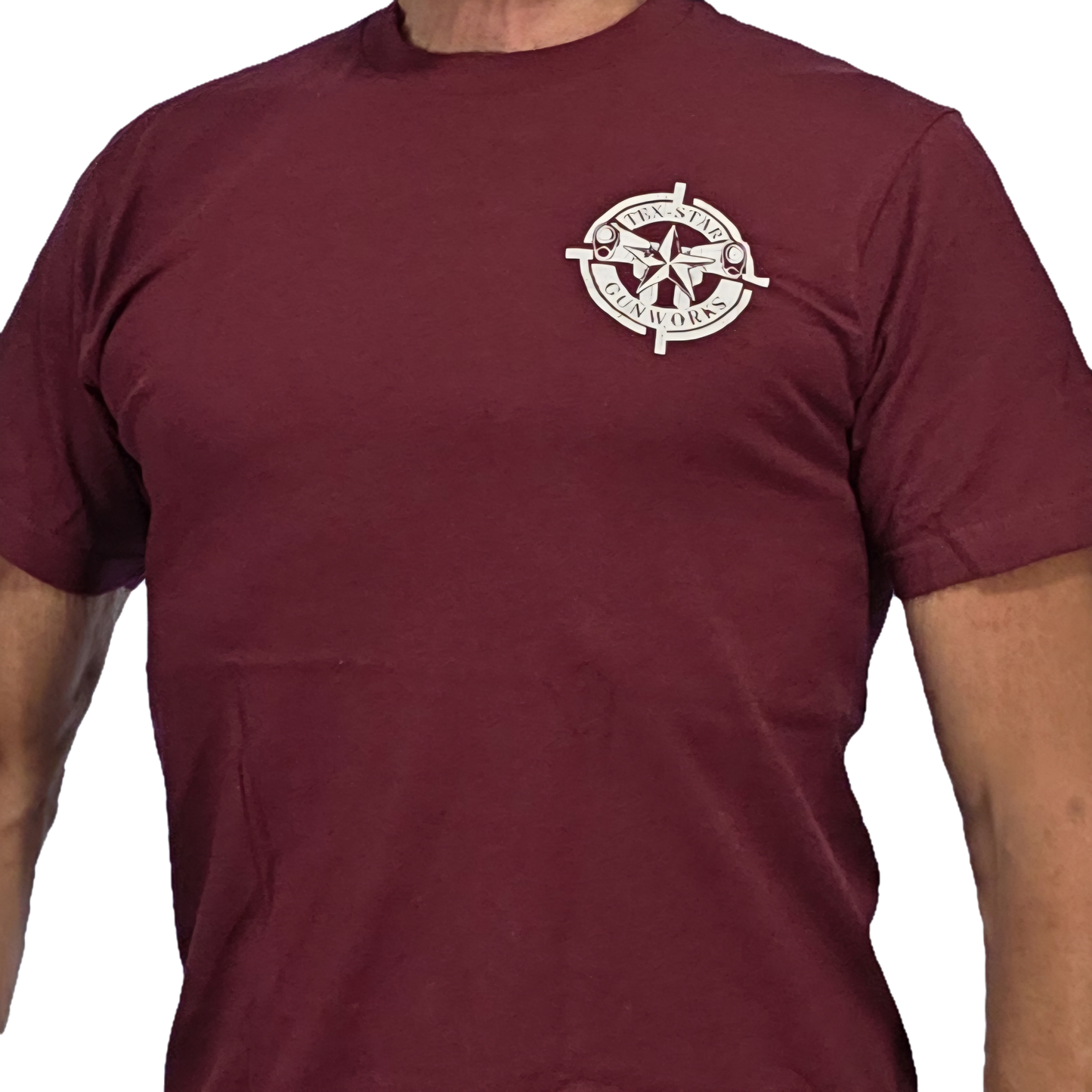 Short Sleeve Tee (Maroon w/White Logo)