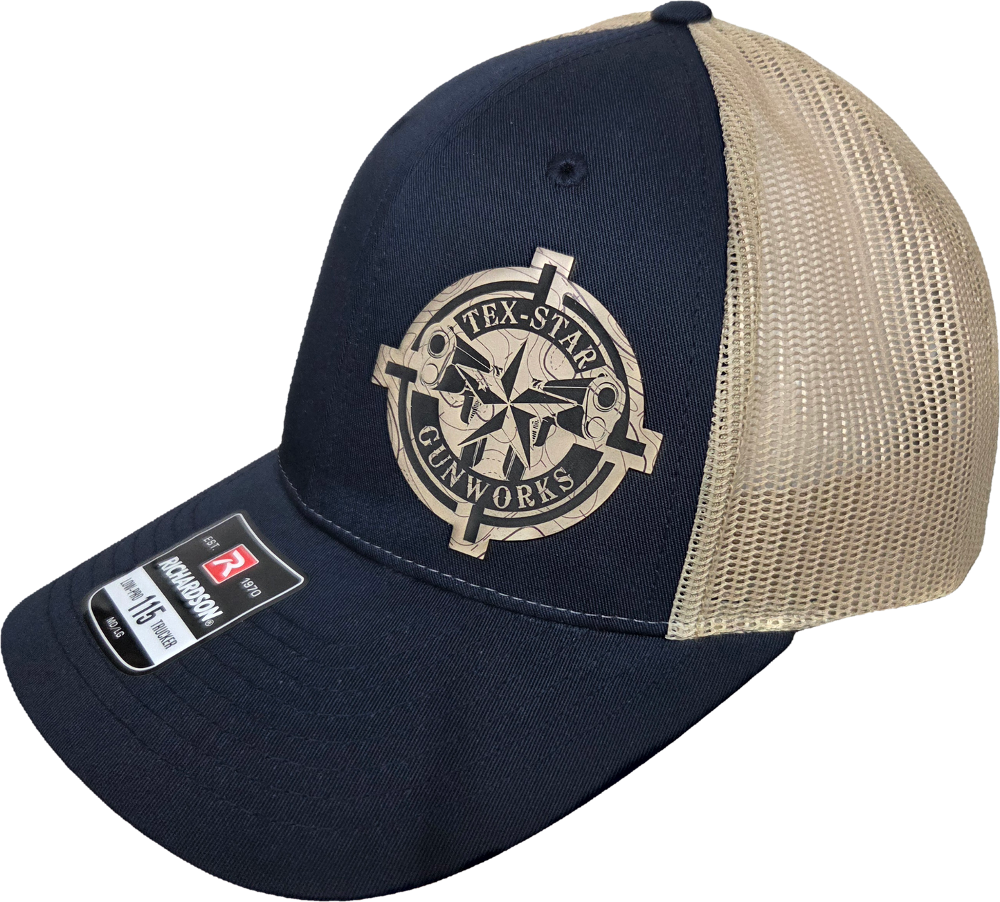 Adjustable Cap (Navy/Dark Khaki /w Brown Logo)