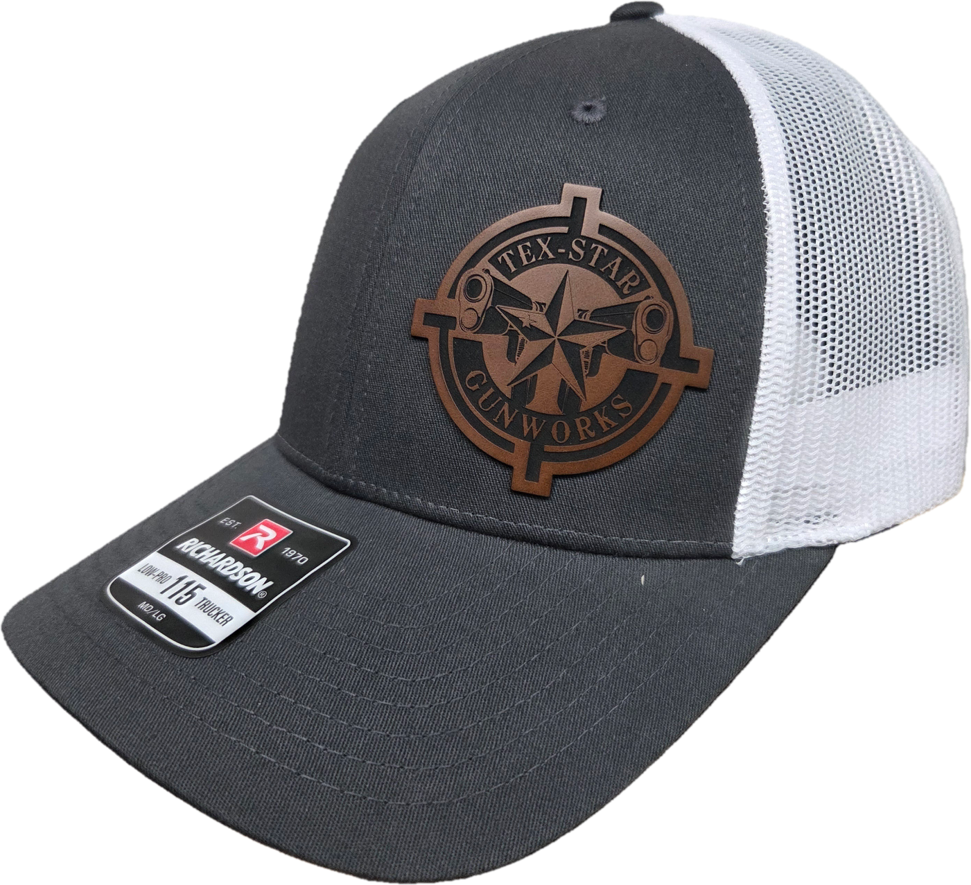 Adjustable Cap (Dark Gray & White/Brown Logo)
