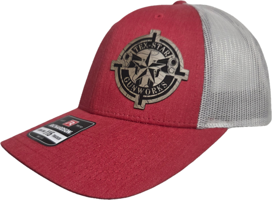 Adjustable Cap (Heather Red/Light Grey/w Brown Logo)