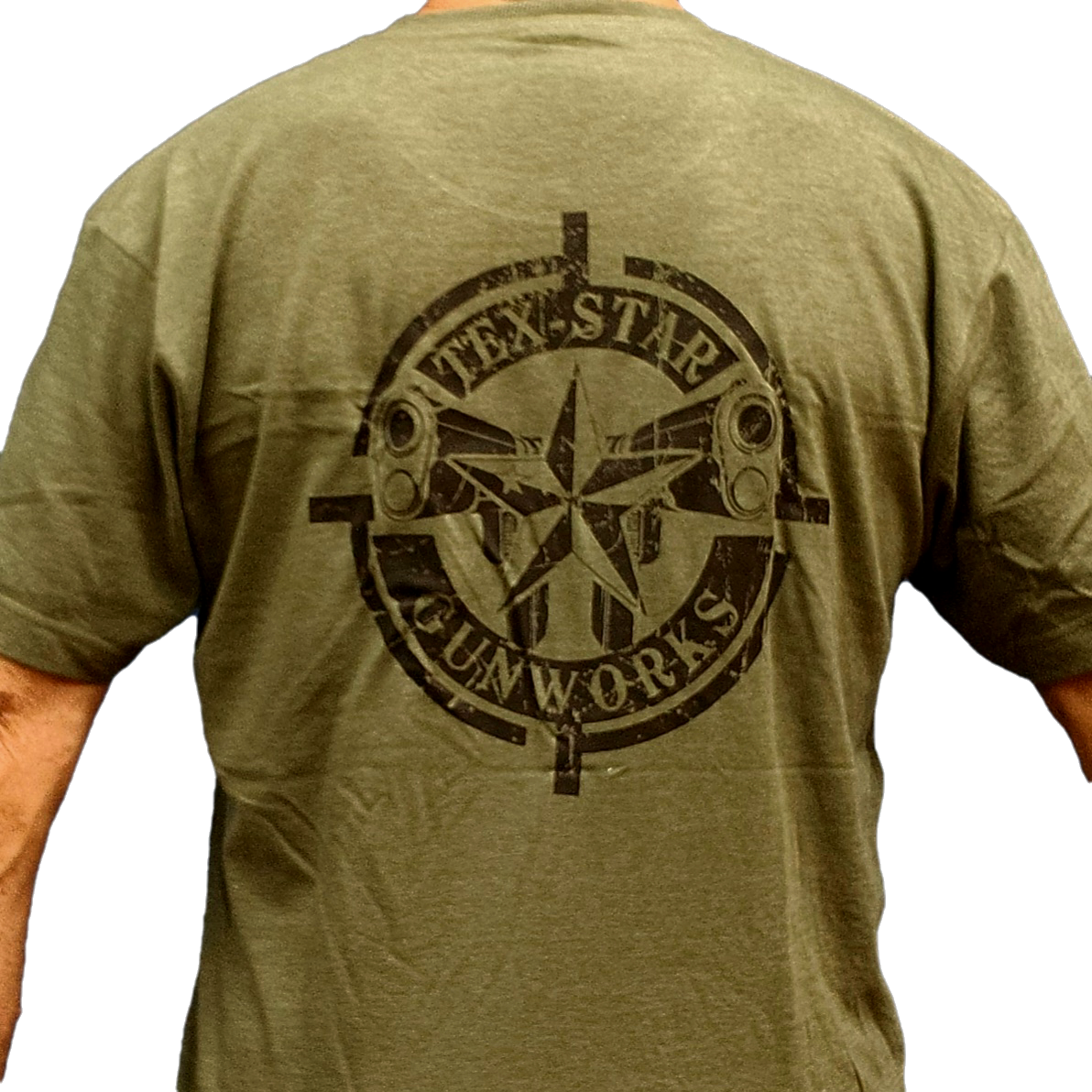 Short Sleeve Tee (Army Green w/Black Logo)