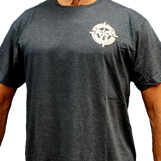 Short Sleeve Tee (Heather Blue w/White Logo)