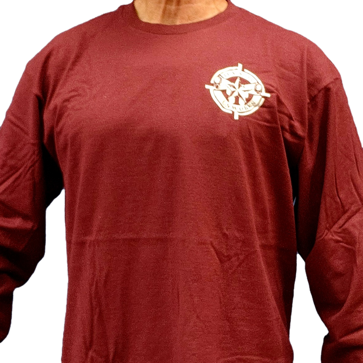 Long-Sleeve Tee (Maroon w/White Logo)
