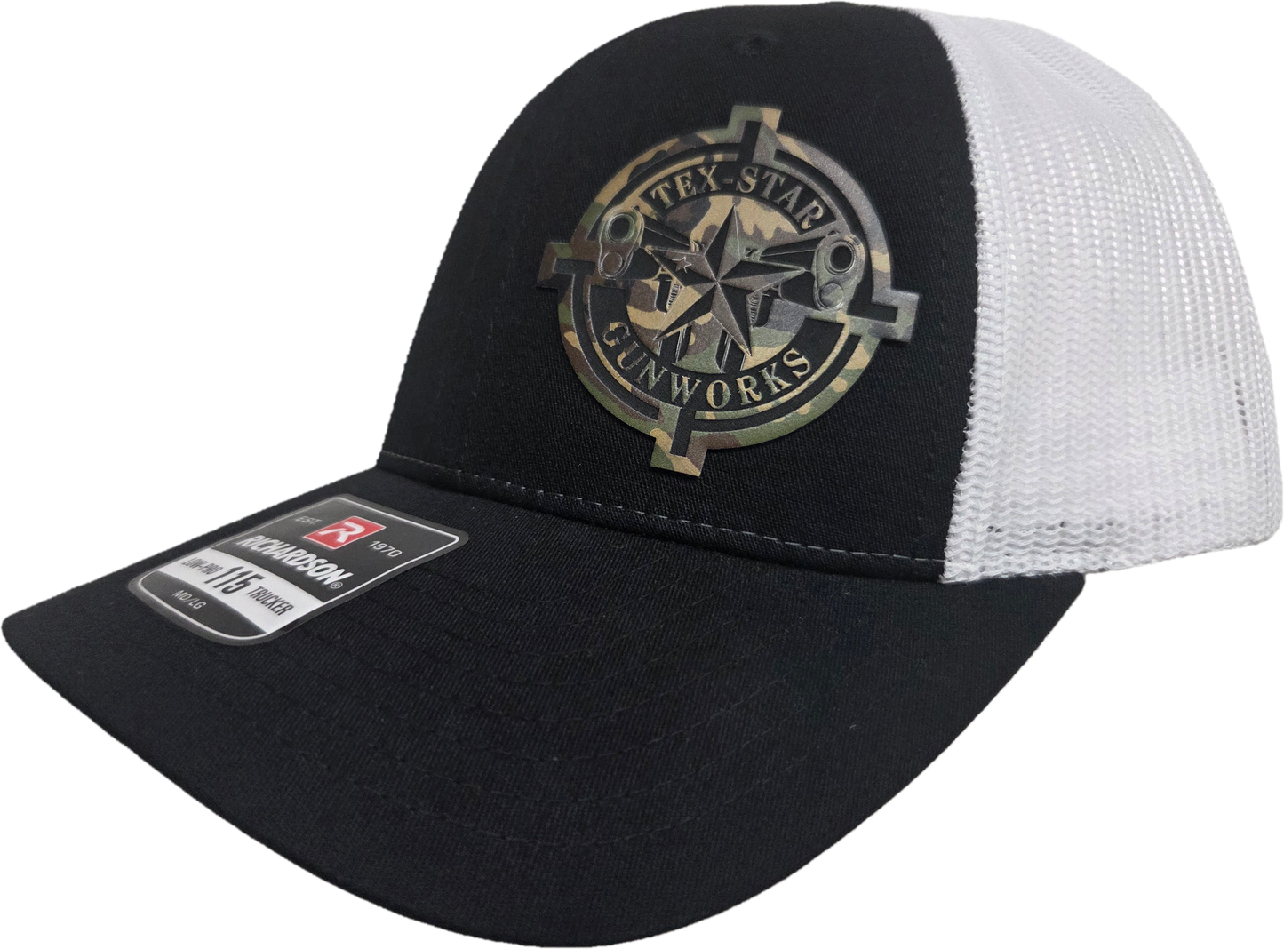 Adjustable Cap (Black/White/w Camo Logo)