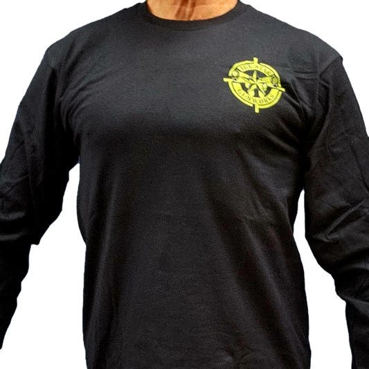 Long-Sleeve Tee (Blue w/Green Logo)