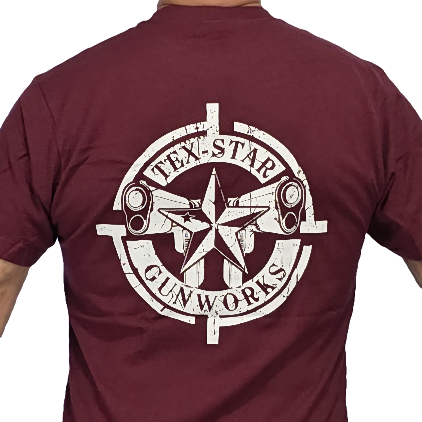 Short Sleeve Tee (Maroon w/White Logo)