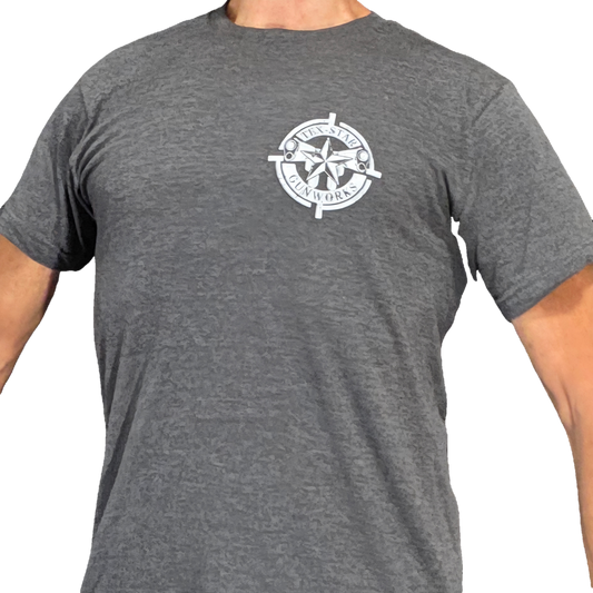 Short Sleeve Tee (Dark Gray w/White Logo)